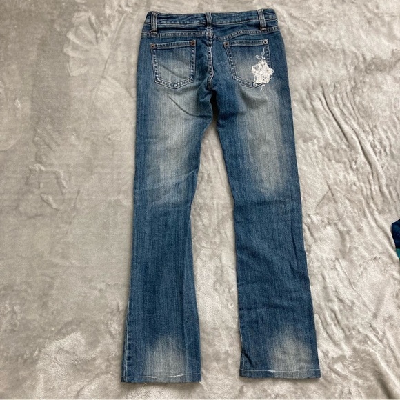 ZGO Premium Flare Style Distressed Jean Lace Patches Custom Hemmed Size 3 - Picture 5 of 11